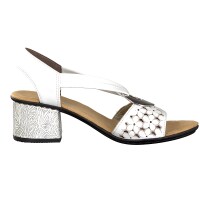 Rieker Damen Sandalette weiß