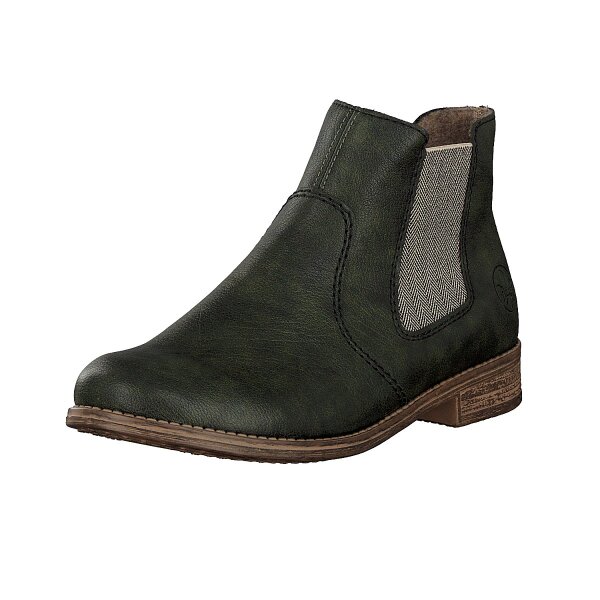 Rieker Damen Boot gr&uuml;n