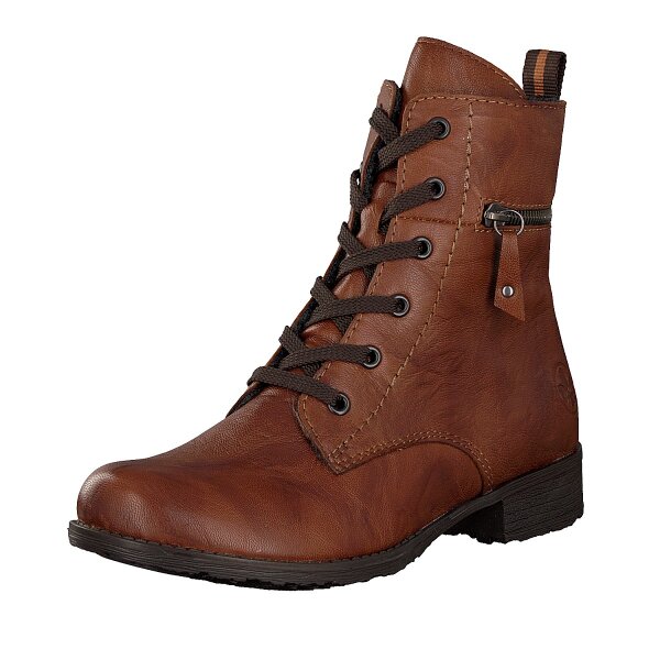 Rieker Damen Schn&uuml;rboot braun