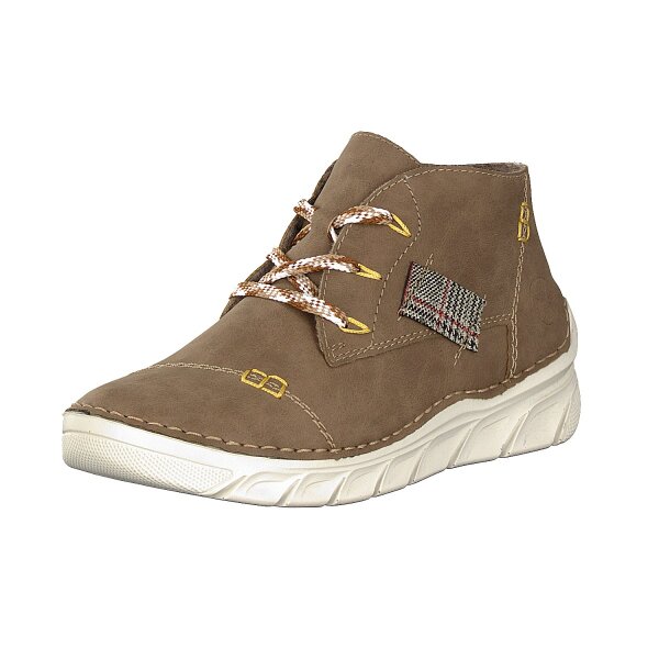 Rieker Damen Schn&uuml;rboot beige