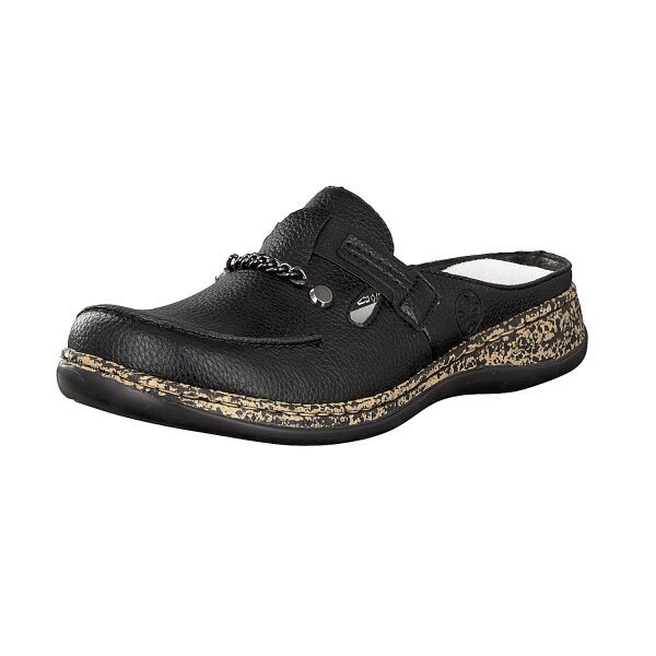Rieker Damen Pantolette schwarz