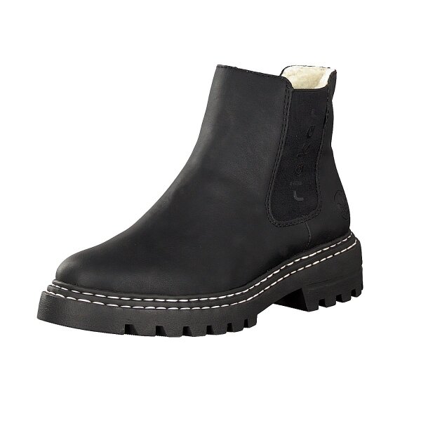 Rieker Damen Boot schwarz