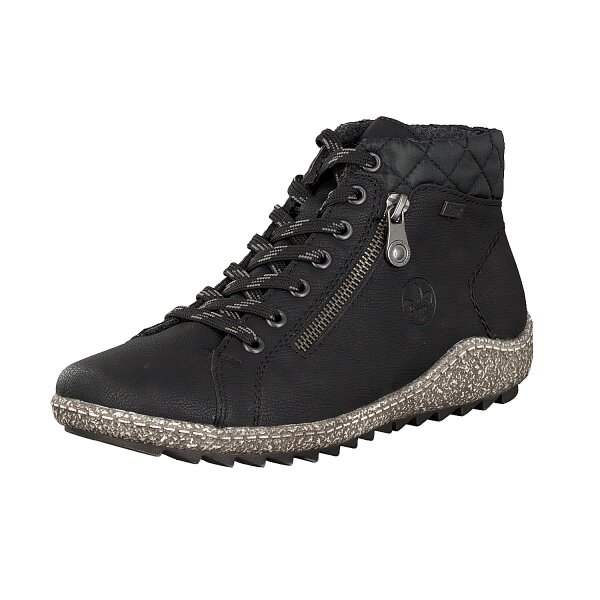 Rieker Damen Schn&uuml;rboot schwarz