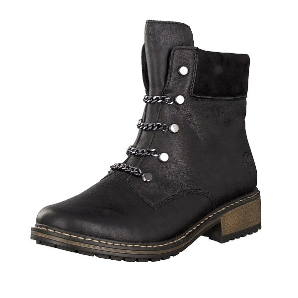Rieker Damen Boot schwarz
