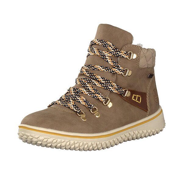 Rieker Damen Schn&uuml;rboot beige