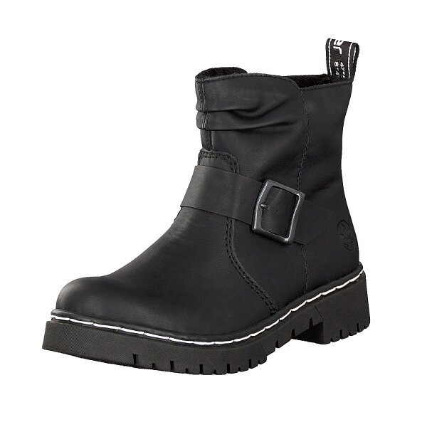 Rieker Damen Boot schwarz