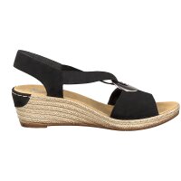 Rieker Damen Sandalette schwarz