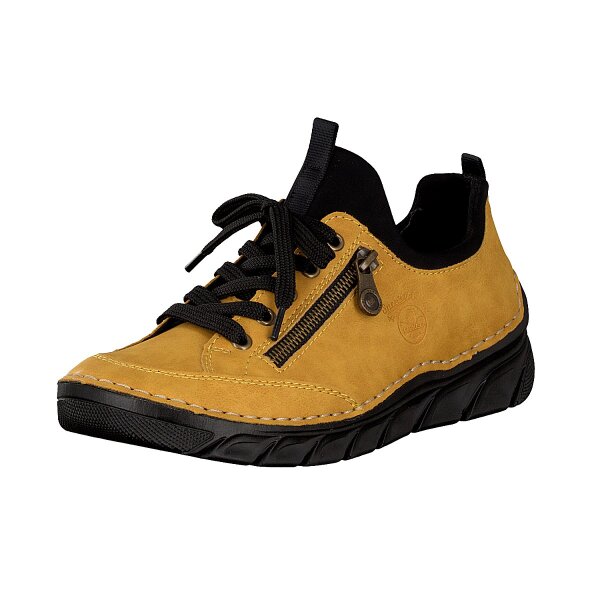 Rieker Damen Schn&uuml;rschuh gelb