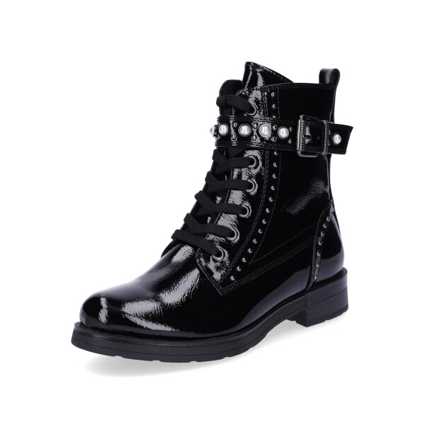 Marco Tozzi Damen Schnürboot schwarz