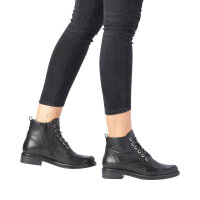 Remonte Damen Schn&uuml;rboot schwarz