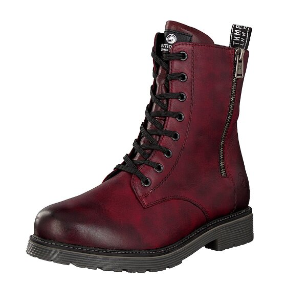 Remonte Damen Schn&uuml;rboot rot