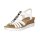 Rieker Damen Sandalette wei&szlig;