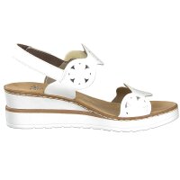 Rieker Damen Sandalette wei&szlig;