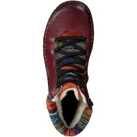 Rieker Damen Schn&uuml;rboot rot