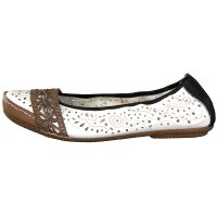 Rieker Damen Ballerina weiß