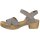 Rieker Damen Sandalette grau