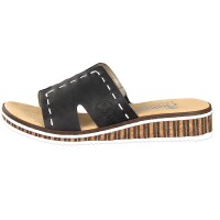 Rieker Damen Pantolette schwarz