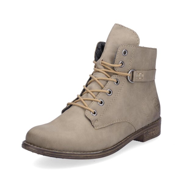 Rieker Damen Schn&uuml;rboot beige