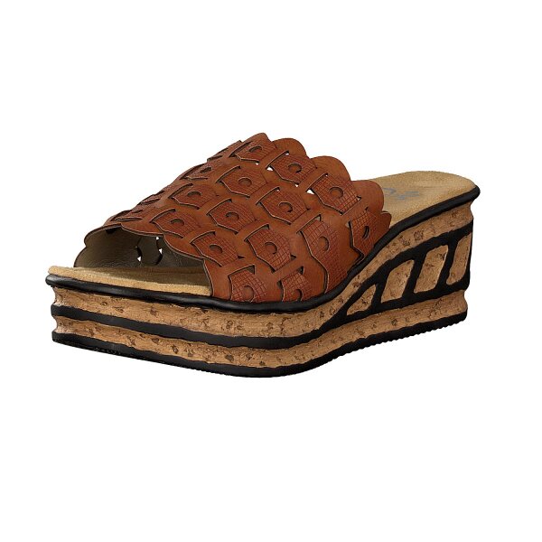 Rieker Damen Pantolette braun