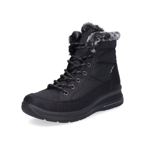 Rieker Damen Schn&uuml;rboot schwarz