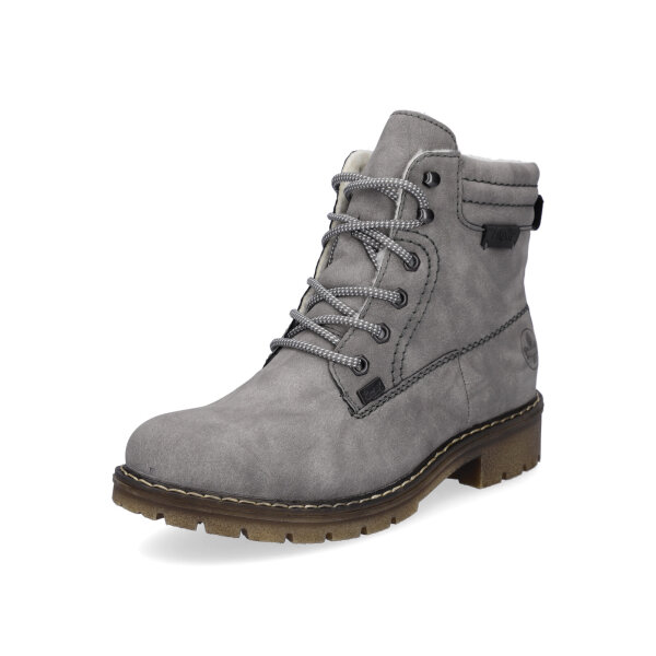 Rieker Damen Schn&uuml;rboot grau