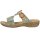 Rieker Damen Pantolette mint