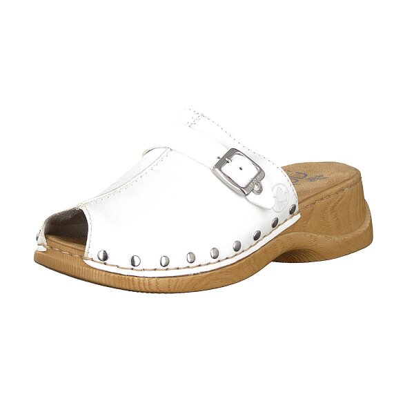 Rieker Damen Pantolette wei&szlig;