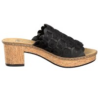 Rieker Damen Pantolette schwarz