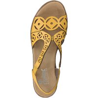 Rieker Damen Sandalette gelb