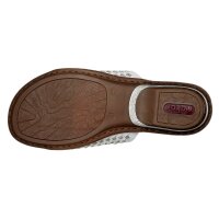 Rieker Damen Pantolette wei&szlig;