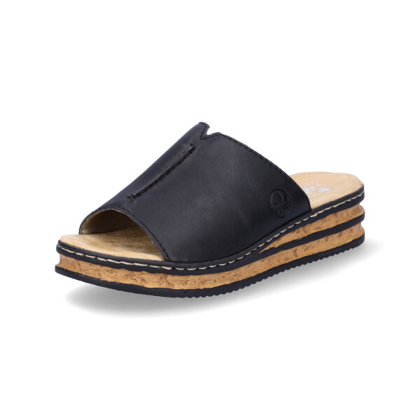Rieker Damen Pantolette schwarz