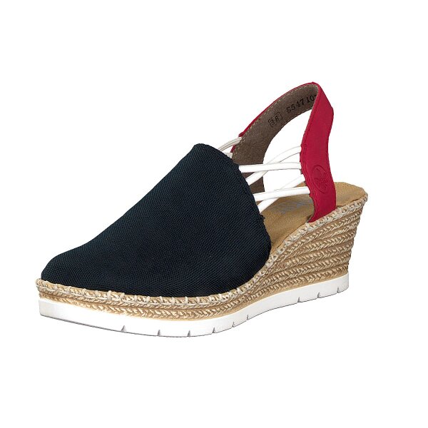 Rieker Damen Sandalette blau