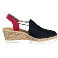 Rieker Damen Sandalette blau