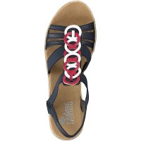 Rieker Damen Sandalette blau