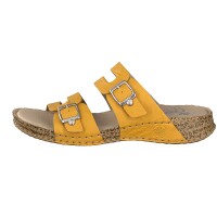 Rieker Damen Pantolette gelb