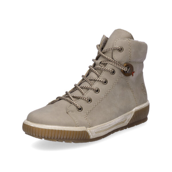 Rieker Damen Schn&uuml;rboot beige