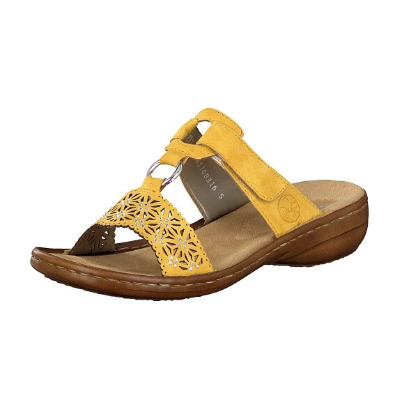 Rieker Damen Pantolette gelb
