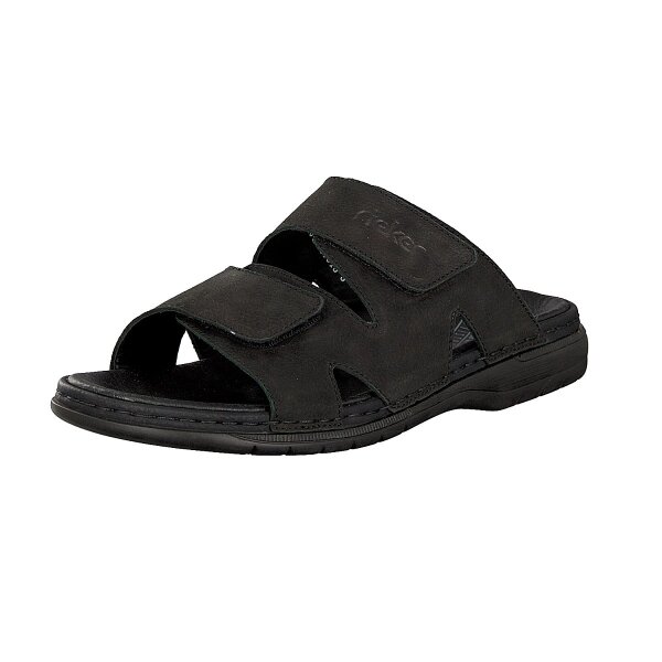 Rieker Herren Pantolette schwarz