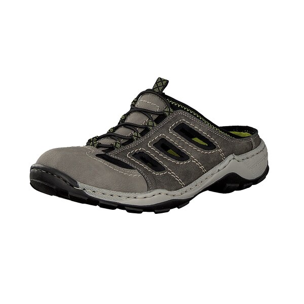 Rieker Herren Pantolette grau