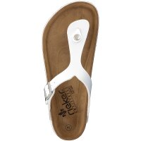 Rieker Damen Pantolette wei&szlig;