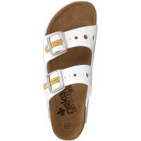 Rieker Damen Pantolette wei&szlig;