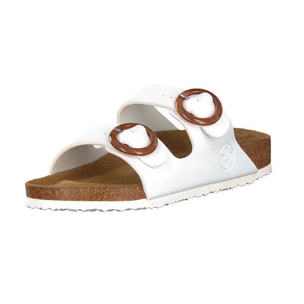Rieker Damen Pantolette wei&szlig;
