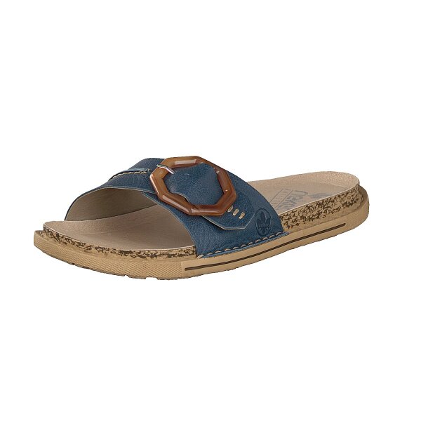 Rieker Damen Pantolette blau