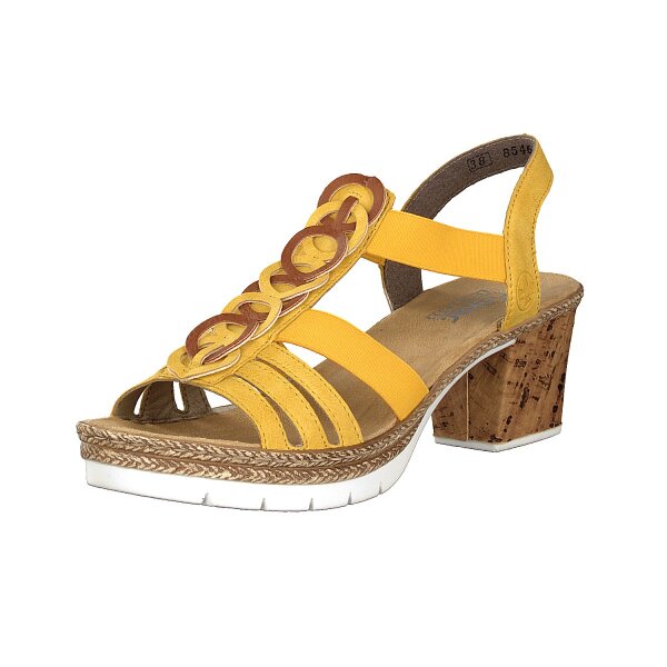 Rieker Damen Sandalette gelb