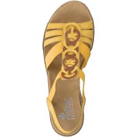 Rieker Damen Sandalette gelb