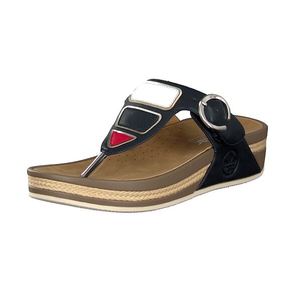 Rieker Damen Pantolette blau