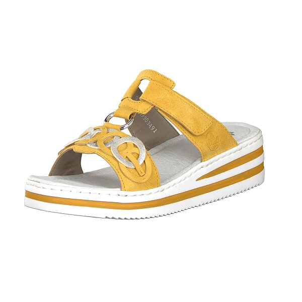 Rieker Damen Pantolette gelb