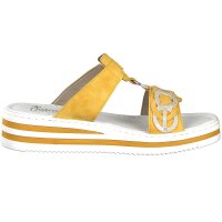Rieker Damen Pantolette gelb