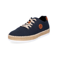 Rieker Damen Mesh Schnürschuh blau