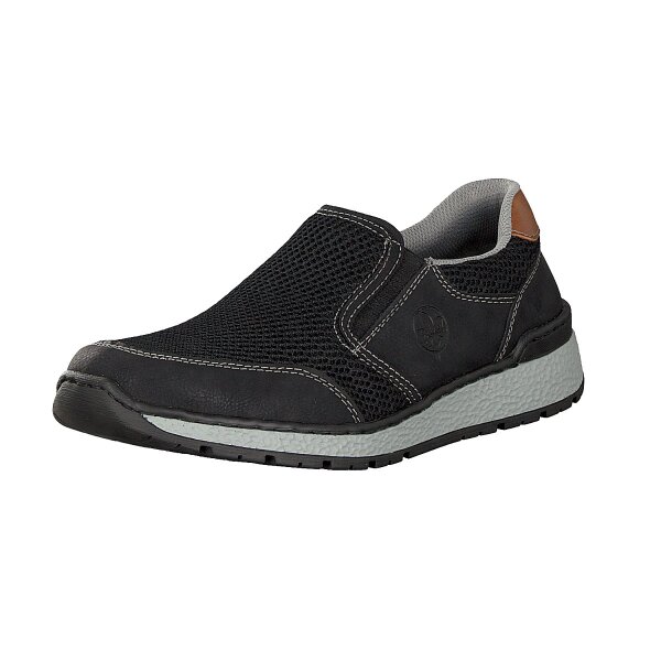 Rieker Herren Slipper schwarz